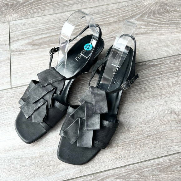 Vaneli Shoes - VANELi Sandals Black Mesh Sandal Kitten Heel